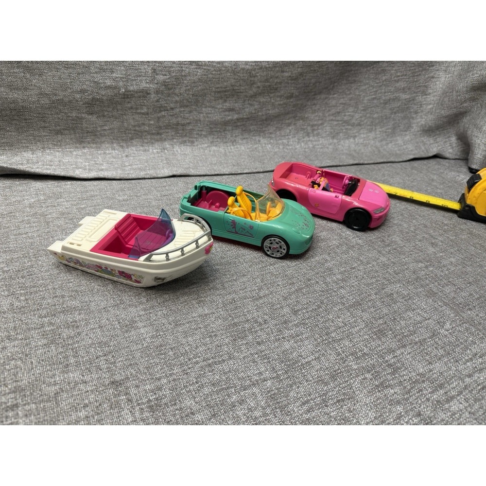 Vintage Polly Pocket Car Boat Toys Girls 2000s
